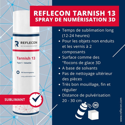 Accessoire-Accessoire (Scanner 3D) : Spray Matifiant Reflecon Tarnish 13 pour numérisation 3D- REFLECON - KALLISTO