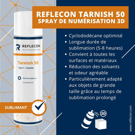 Accessoire-Accessoire (Scanner 3D) : Spray Matifiant Reflecon Tarnish 50 pour numérisation 3D- REFLECON - KALLISTO