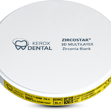 Matériaux - Disque Zircone KEROX Multi Couche 3D (3DML) - KEROX DENTAL - KALLISTO