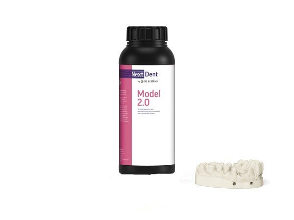 Matériaux - Matériau (imprimante 3D Nextdent 5100) : Résine dentaire Model 2.0 Blanc - NEXTDENT - KALLISTO