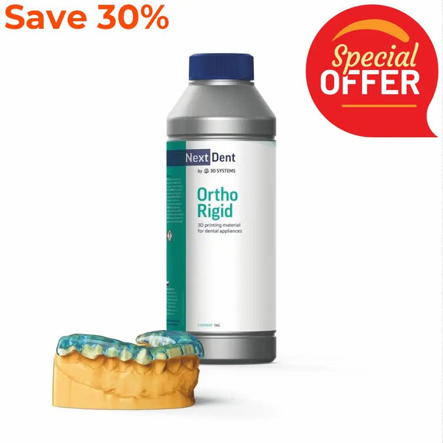 Matériaux - Matériau (imprimante 3D Nextdent 5100) : Résine dentaire Ortho Rigid - Bleu - NEXTDENT - KALLISTO