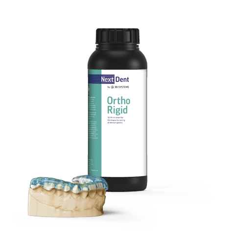 Matériaux - Matériau (imprimante 3D Nextdent 5100) : Résine dentaire Ortho Rigid - Bleu - NEXTDENT - KALLISTO