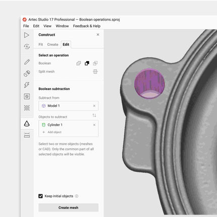 Service - Logiciel de Numérisation 3D et Traitement numérique - Changement ARTEC Studio "Location Annuelle" vers "à vie" - ARTEC - KALLISTO