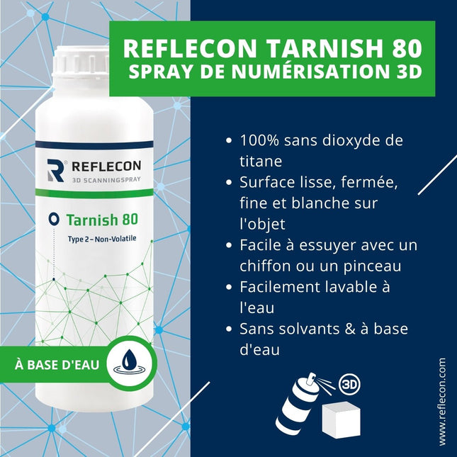 Accessoire-Accessoire (Scanner 3D) : Spray Matifiant Reflecon Tarnish 80 pour numérisation 3D- REFLECON - KALLISTO