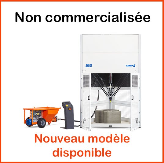 Machine-Imprimante 3D - FDM - WASP Delta 3MT CONCRETE- WASP - KALLISTO