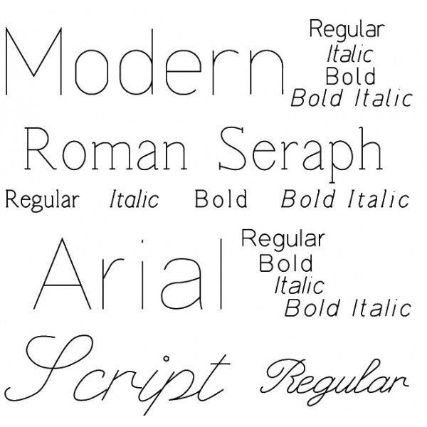 Logiciel-Logiciel Gravure polices (17 polices)- KALLISTO - KALLISTO