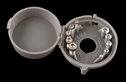 Matériau (imprimante 3D Projet 2XXX) : VisiJet M2R-GRY (MJP)