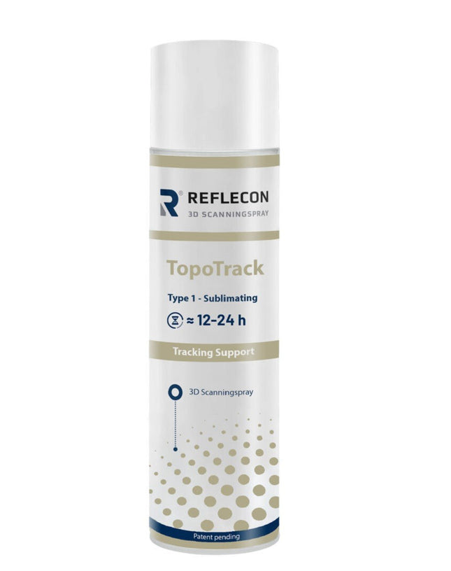 Matériaux-Accessoire (Scanner 3D) : Spray Matifiant Reflecon TopoTrack pour numérisation 3D (Marqueur références intégré, sans cible)- MR CHEMIE - KALLISTO